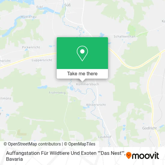 Карта Auffangstation Für Wildtiere Und Exoten ""Das Nest""