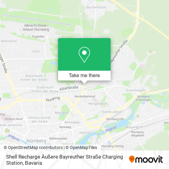 Карта Shell Recharge Äußere Bayreuther Straße Charging Station