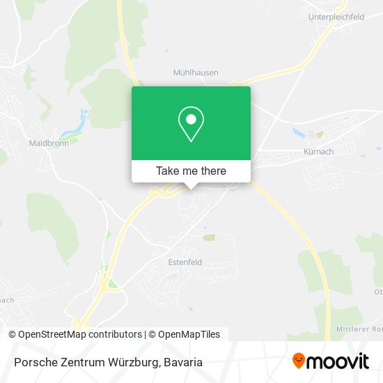 Porsche Zentrum Würzburg map