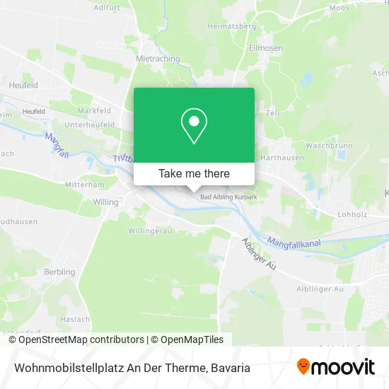 Карта Wohnmobilstellplatz An Der Therme