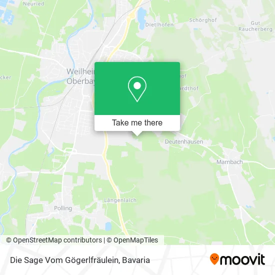 Карта Die Sage Vom Gögerlfräulein