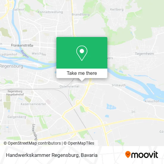 Карта Handwerkskammer Regensburg