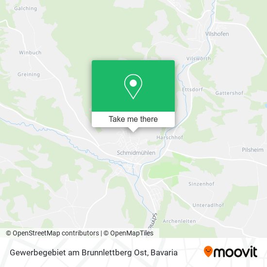 Карта Gewerbegebiet am Brunnlettberg Ost