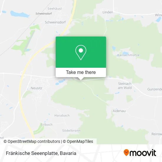 Карта Fränkische Seeenplatte