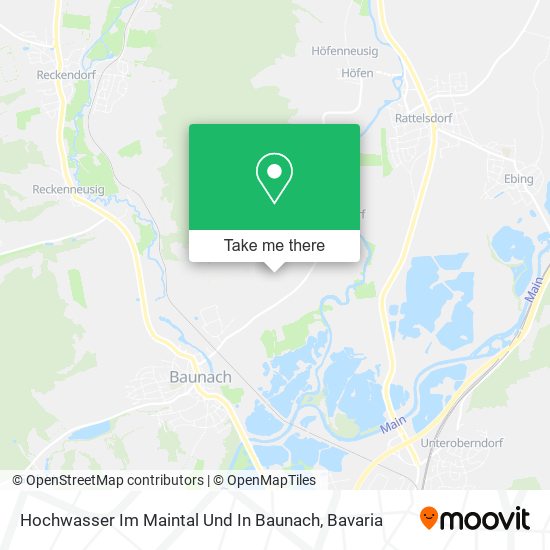 Hochwasser Im Maintal Und In Baunach map