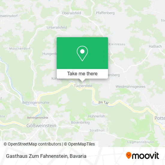 Карта Gasthaus Zum Fahnenstein