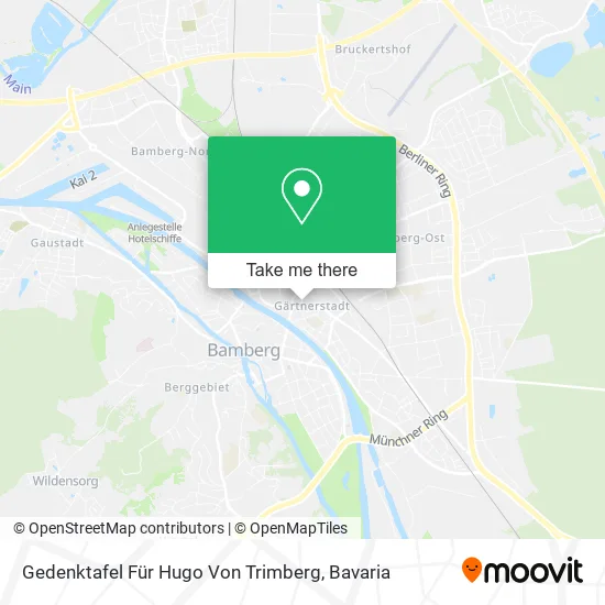 Карта Gedenktafel Für Hugo Von Trimberg