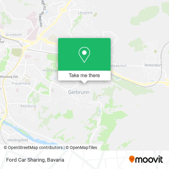 Ford Car Sharing map