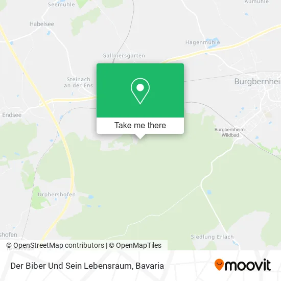 Карта Der Biber Und Sein Lebensraum