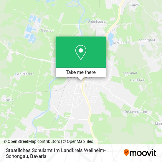 Staatliches Schulamt Im Landkreis Weilheim-Schongau map