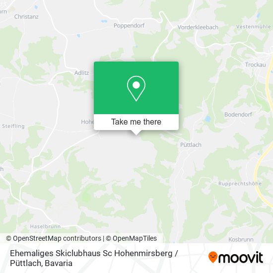 Ehemaliges Skiclubhaus Sc Hohenmirsberg / Püttlach map