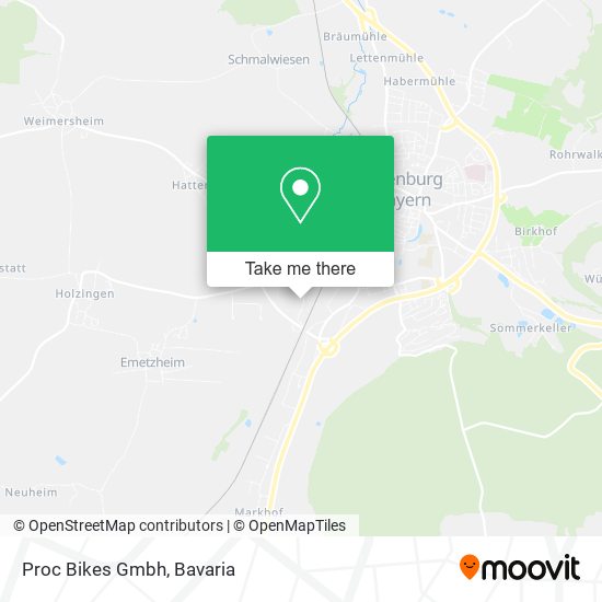 Proc Bikes Gmbh map