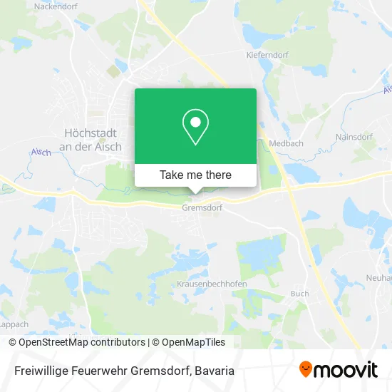 Карта Freiwillige Feuerwehr Gremsdorf