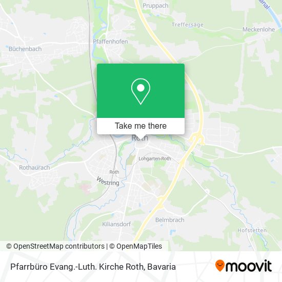 Pfarrbüro Evang.-Luth. Kirche Roth map