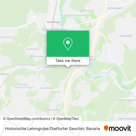 Карта Historische Lehmgrube / Dietfurter Geschirr