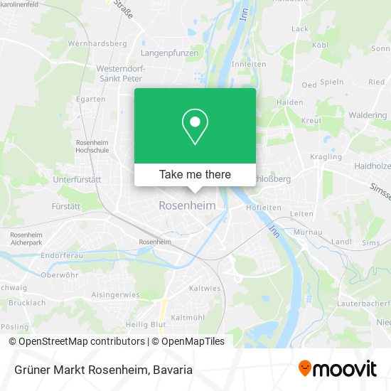 Grüner Markt Rosenheim map
