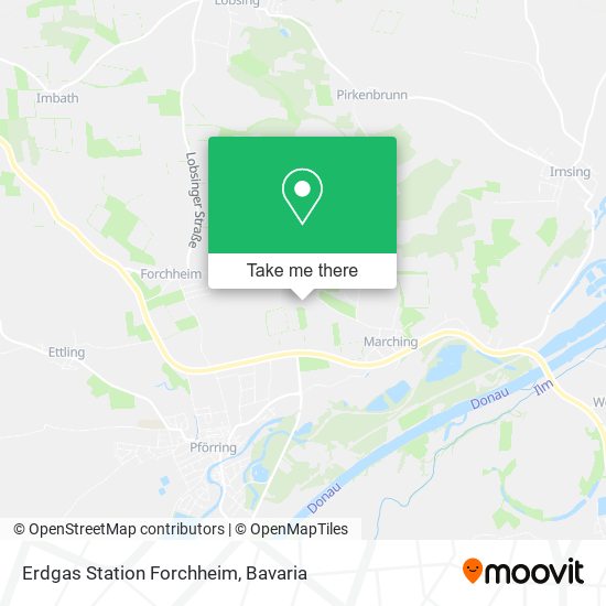 Erdgas Station Forchheim map