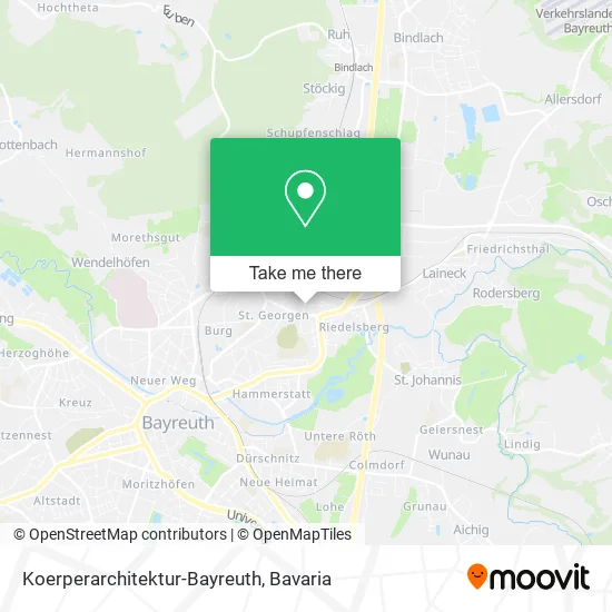Карта Koerperarchitektur-Bayreuth