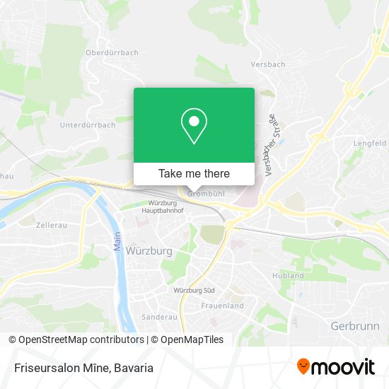 Friseursalon Mîne map