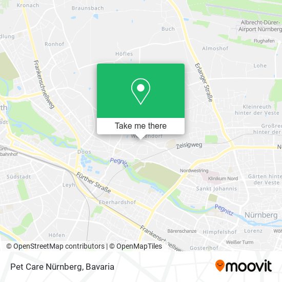 Pet Care Nürnberg map