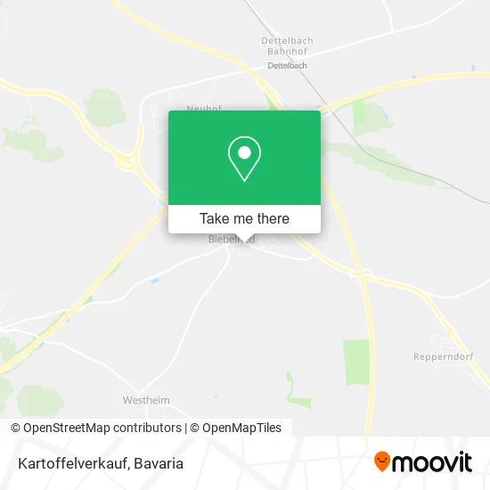 Карта Kartoffelverkauf