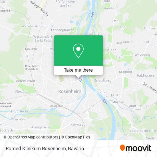 Romed Klinikum Rosenheim map