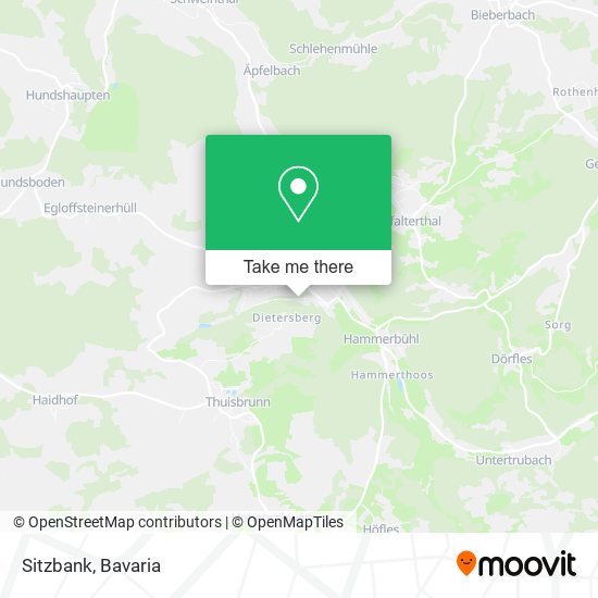 Sitzbank map