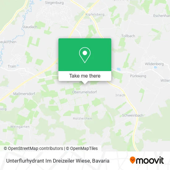 Карта Unterflurhydrant Im Dreizeiler Wiese