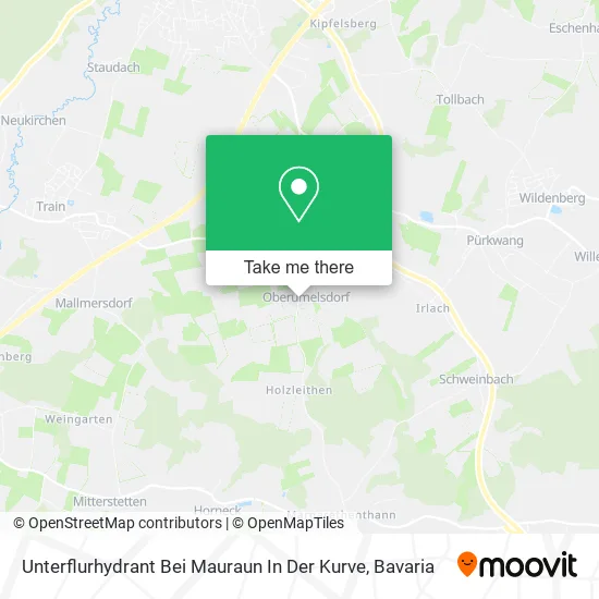 Карта Unterflurhydrant Bei Mauraun In Der Kurve