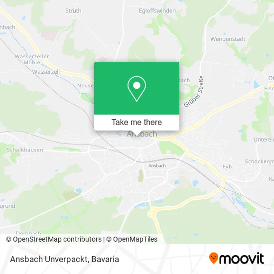 Карта Ansbach Unverpackt