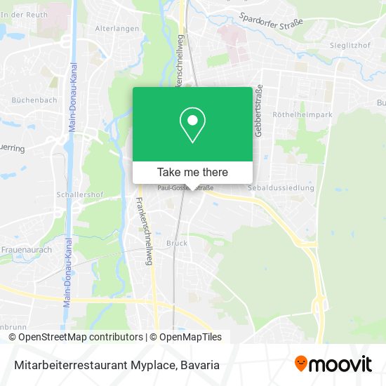 Mitarbeiterrestaurant Myplace map
