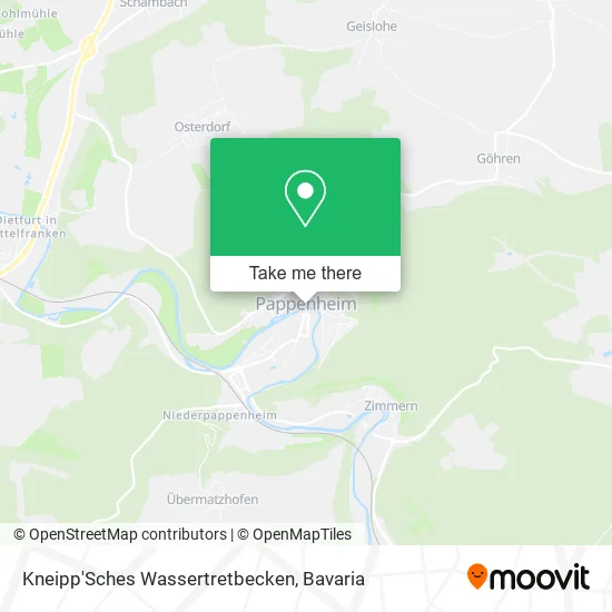 Карта Kneipp'Sches Wassertretbecken