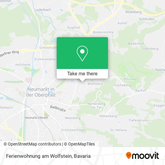 Карта Ferienwohnung am Wolfstein
