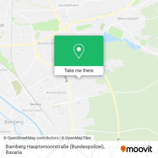 Bamberg Hauptsmoorstraße (Bundespolizei) map