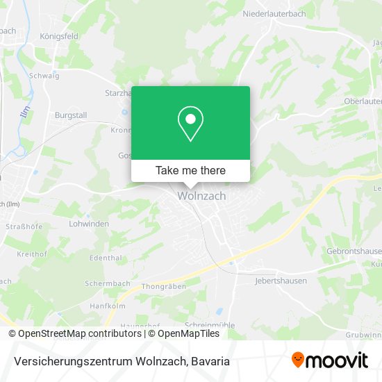 Versicherungszentrum Wolnzach map