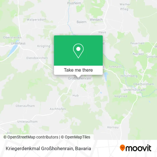 Карта Kriegerdenkmal Großhohenrain