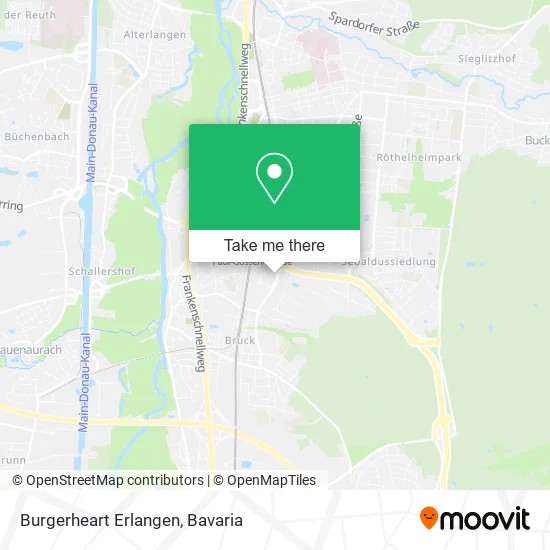 Карта Burgerheart Erlangen