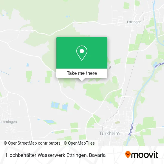 Карта Hochbehälter Wasserwerk Ettringen