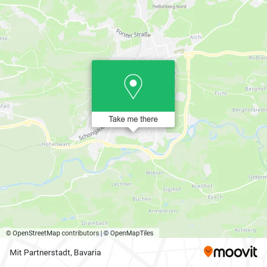 Карта Mit Partnerstadt
