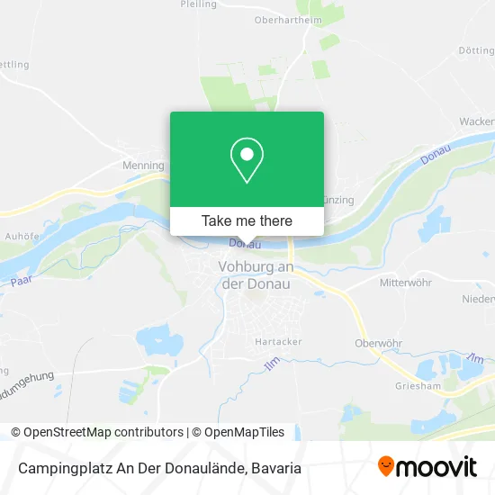 Карта Campingplatz An Der Donaulände
