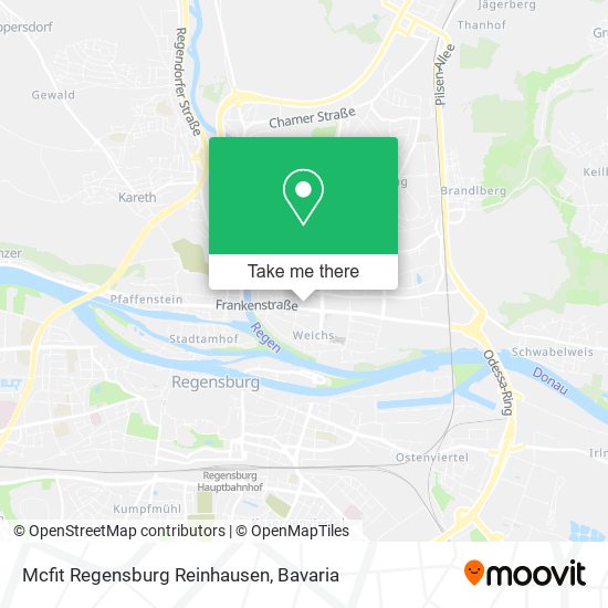 Mcfit Regensburg Reinhausen map