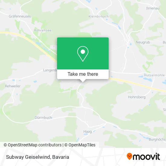 Карта Subway Geiselwind