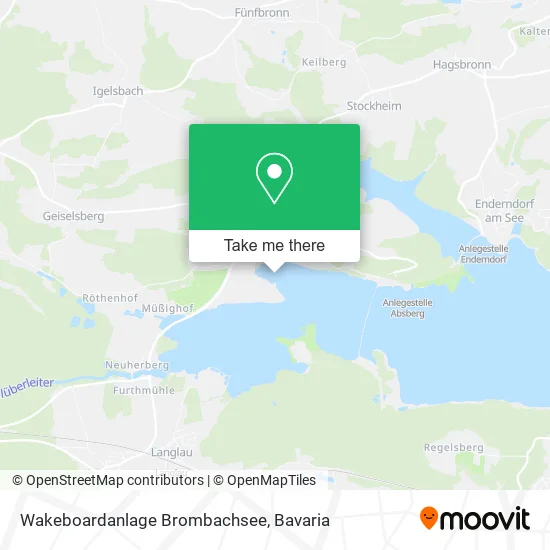Карта Wakeboardanlage Brombachsee