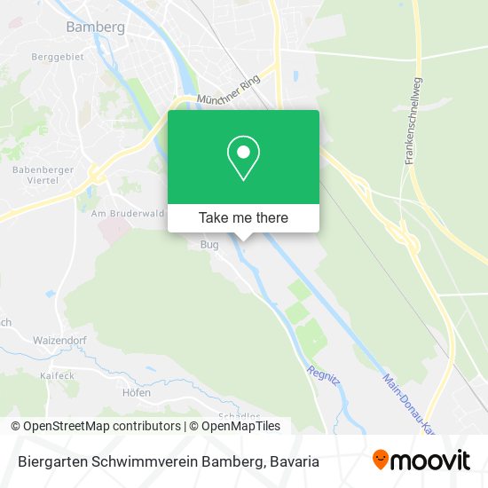 Biergarten Schwimmverein Bamberg map