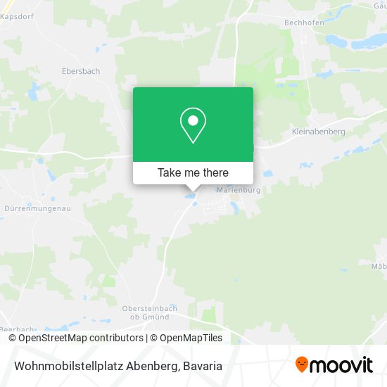 Карта Wohnmobilstellplatz Abenberg