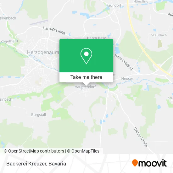Bäckerei Kreuzer map