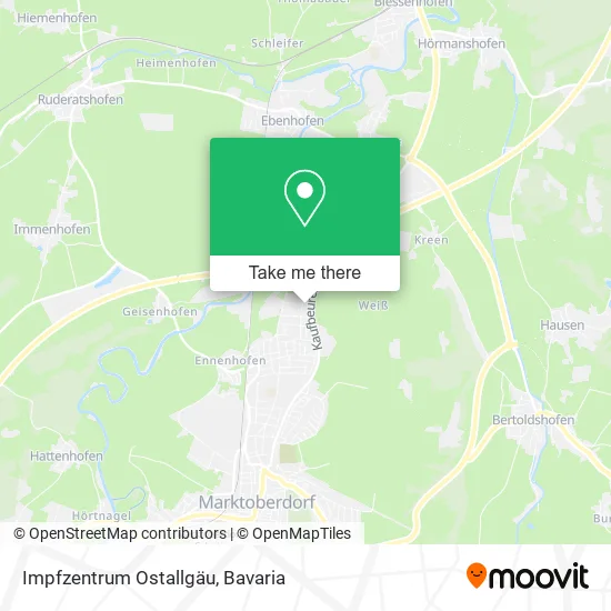 Карта Impfzentrum Ostallgäu