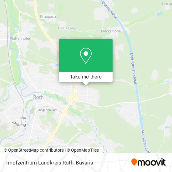 Карта Impfzentrum Landkreis Roth