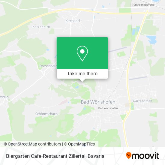 Карта Biergarten Cafe-Restaurant Zillertal