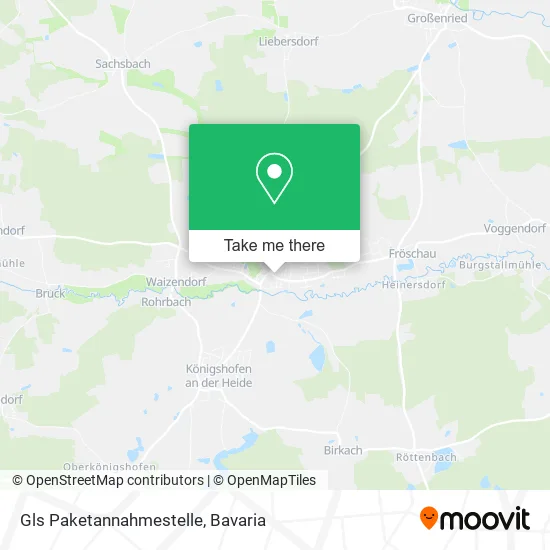 Карта Gls Paketannahmestelle